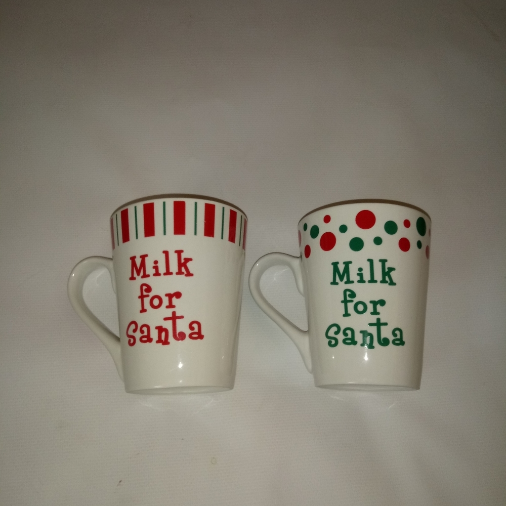 2 WCL " Milk for Santa" mugs